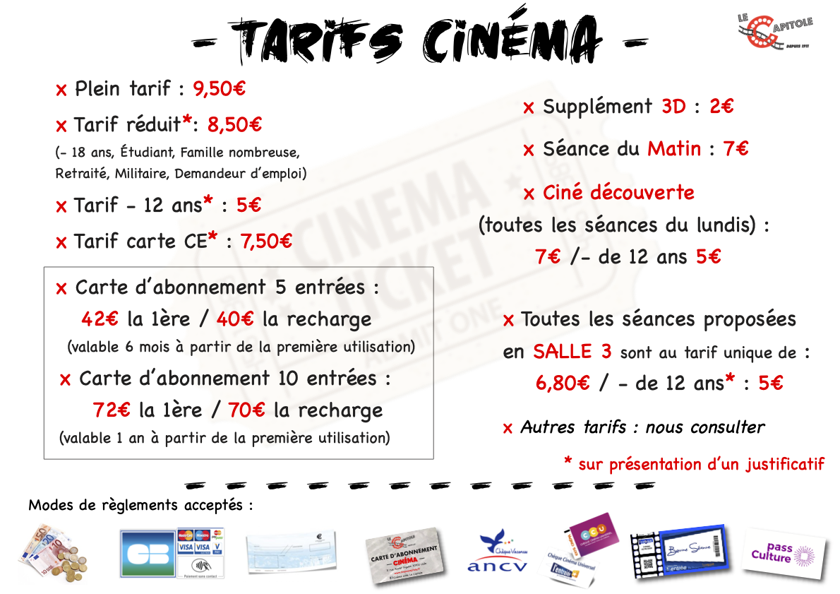 Tarifs